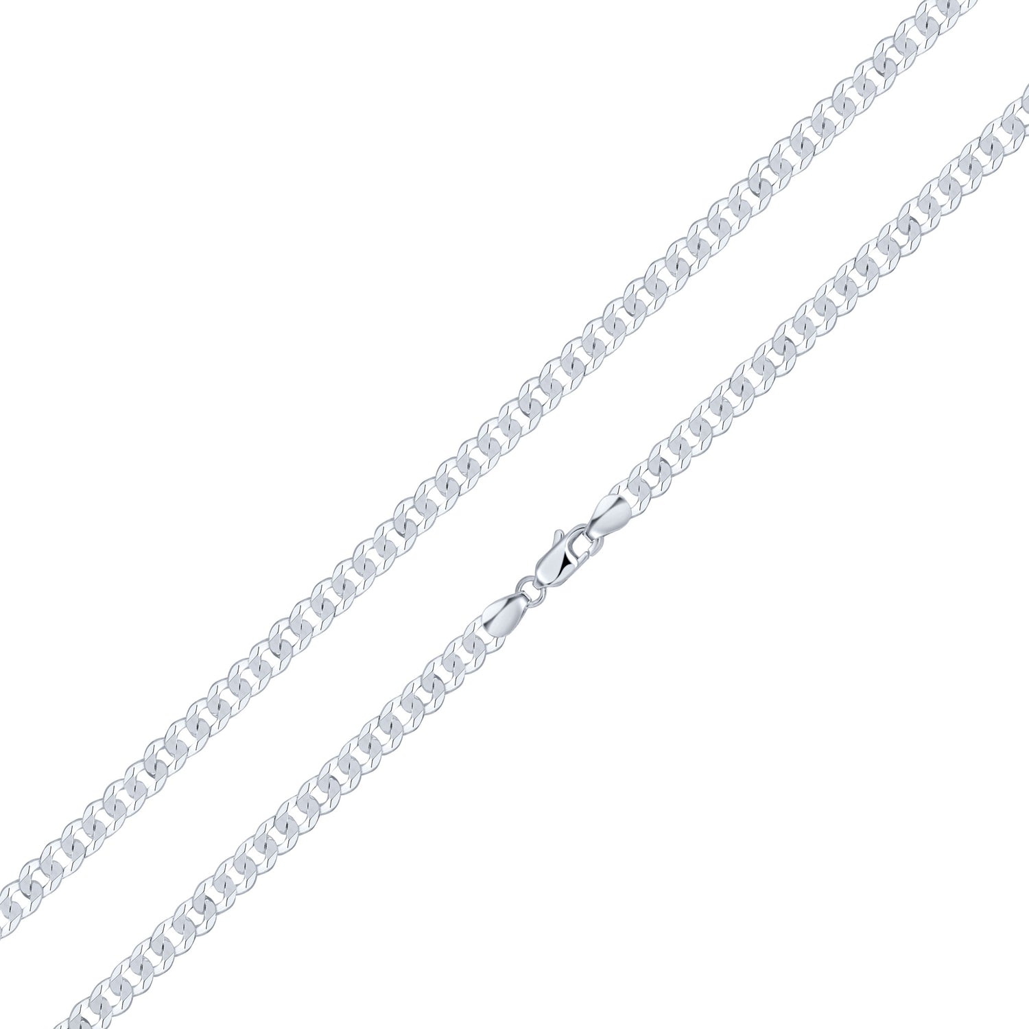 Sterling Silver 5.5mm Curb Necklace