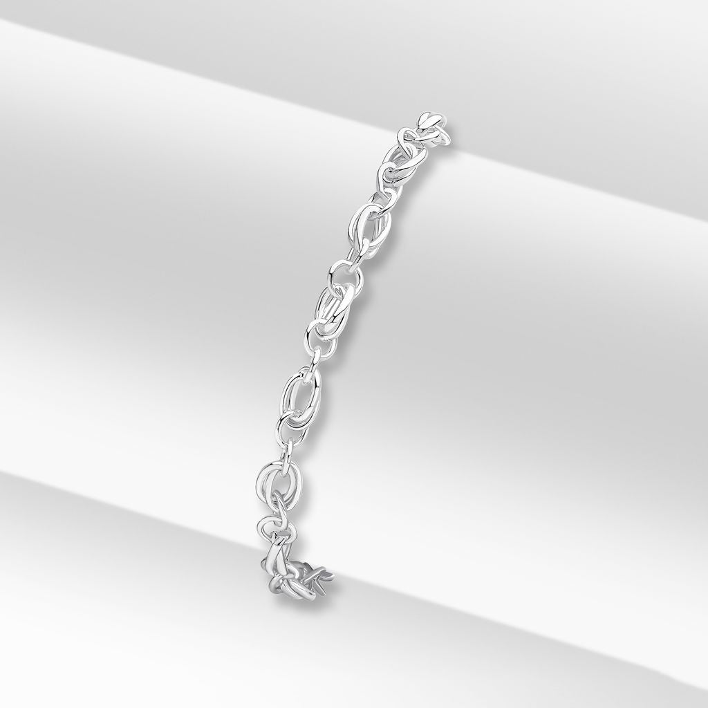 Sterling Silver Handmade Solid Small Multi-Link Bracelet
