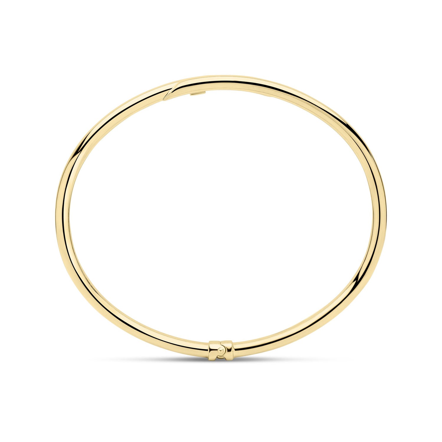 9ct Yellow Gold Polished Oval Bypass Bangle