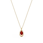 Gold Plated Sterling Silver Natural Baltic Amber Suspended Amber Drop Pendant