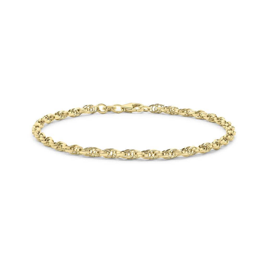 9ct Yellow Gold Rope Bracelet