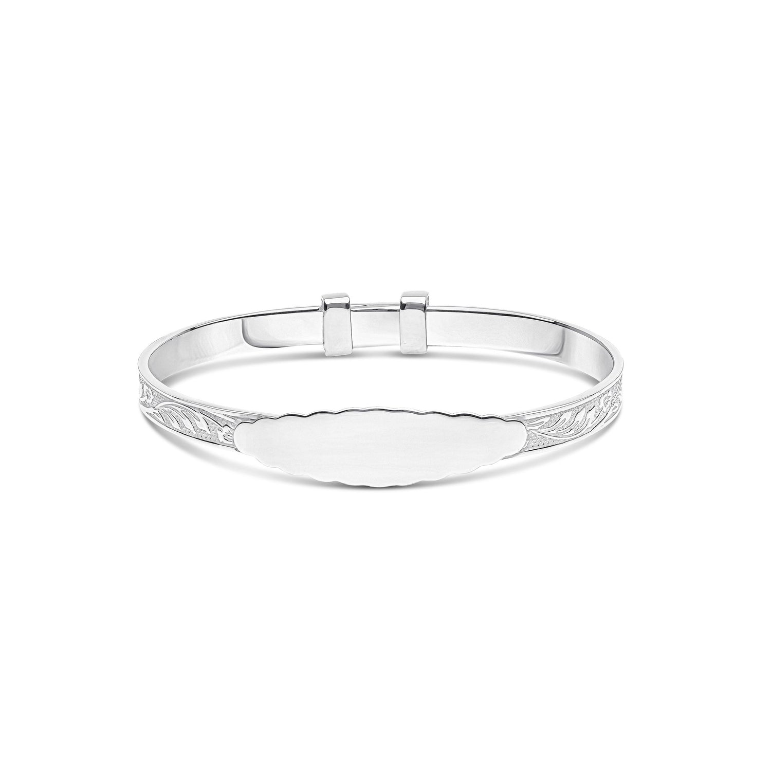 Sterling Silver ABC123 Baby Bangle