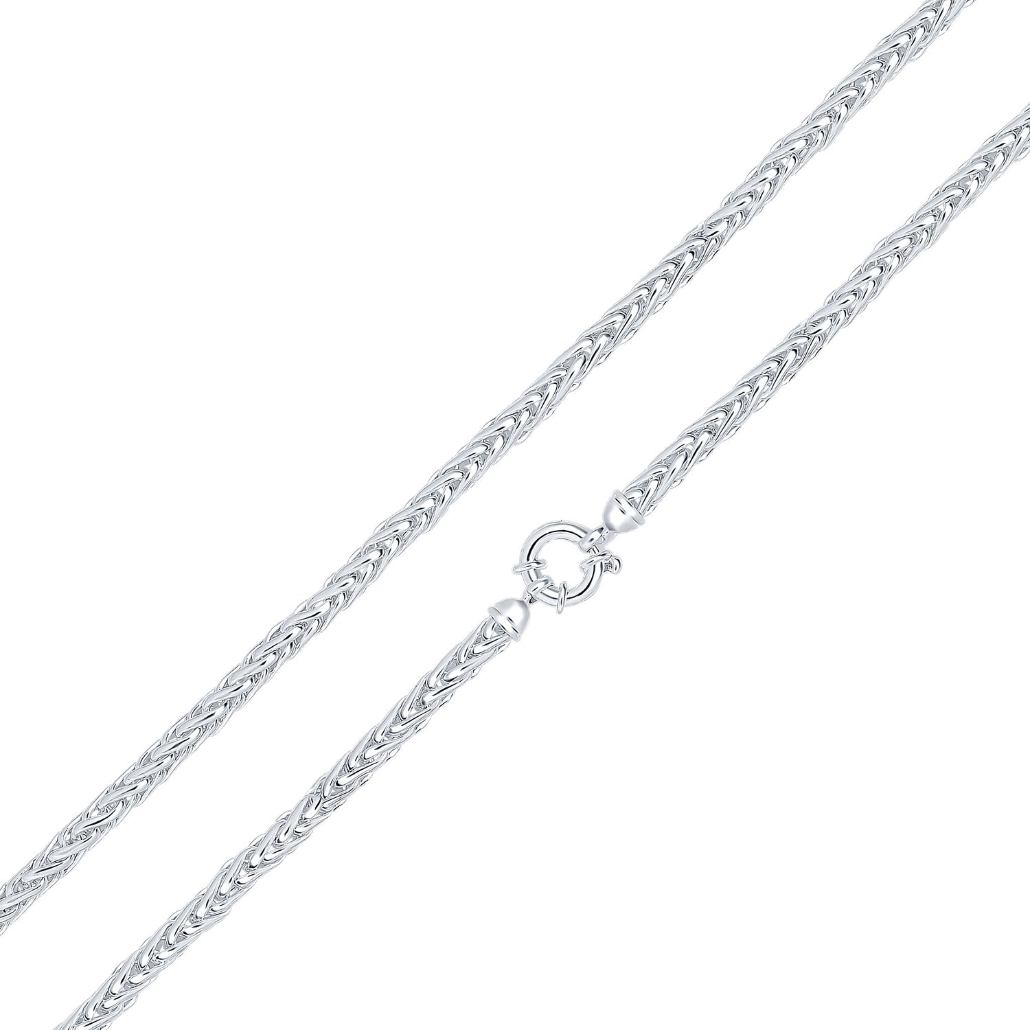 Sterling Silver 4.9mm Spiga Necklace