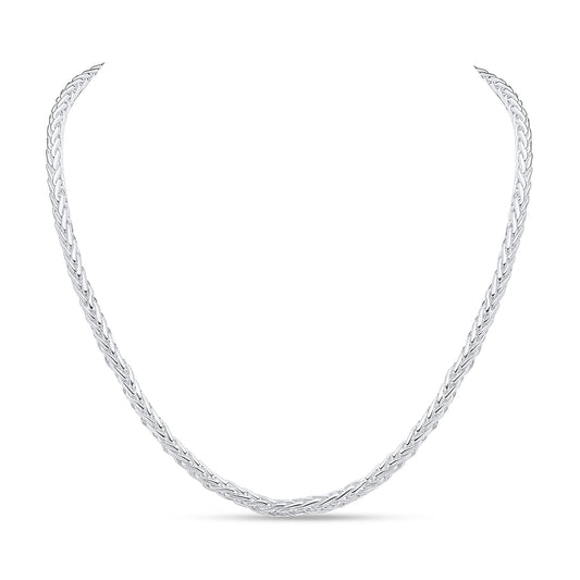 Sterling Silver 4.9mm Spiga Necklace