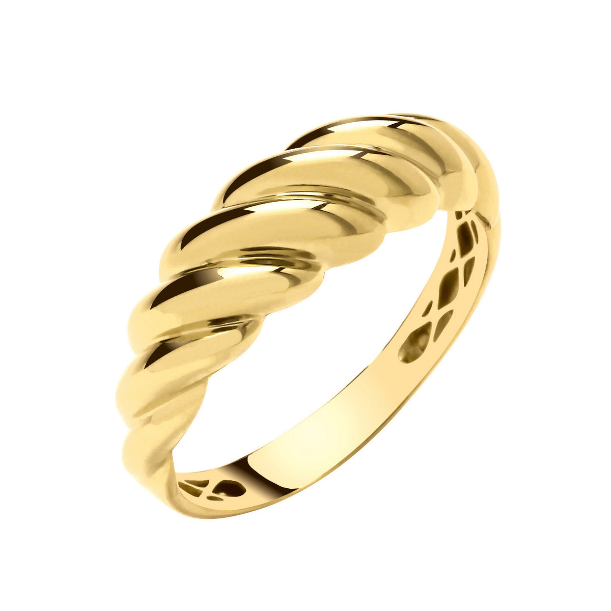 9ct Yellow Gold Rope Ring