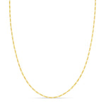 9ct Yellow Gold 1.3mm Figaro Chain