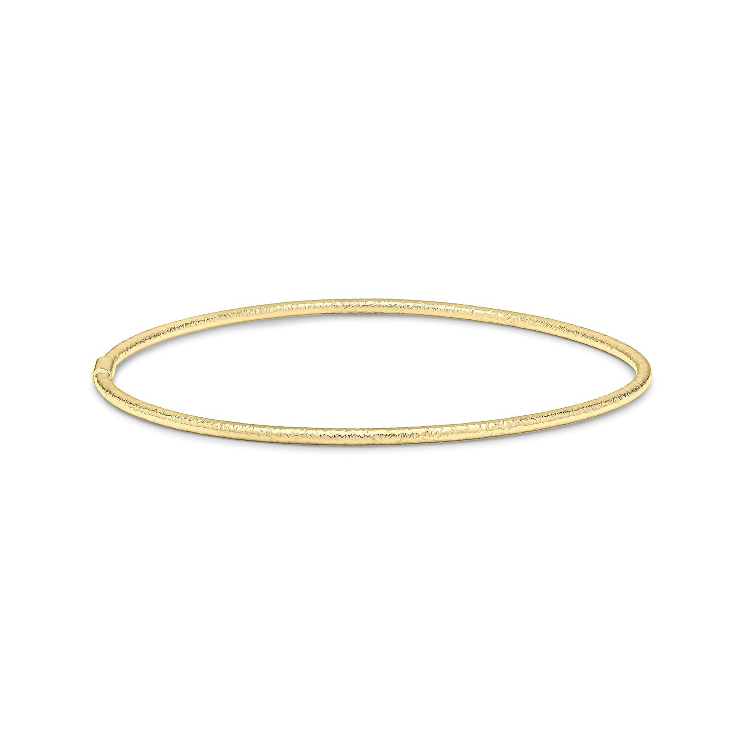 9ct Yellow Gold Fine Diamond Cut Bangle