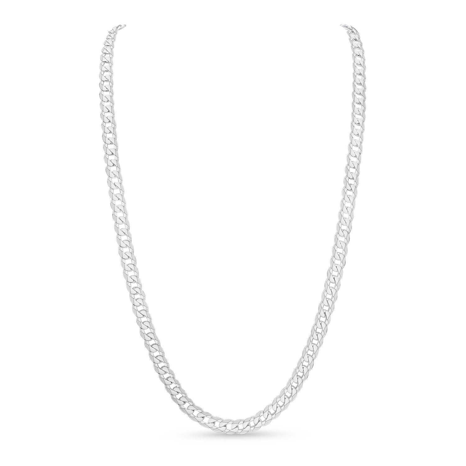 Sterling Silver 6.5mm Curb Necklace