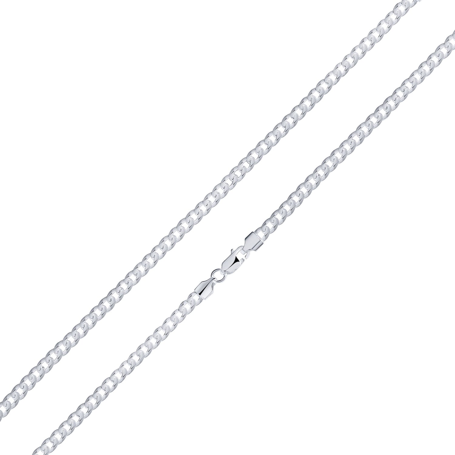 Sterling Silver 6.5mm Curb Necklace