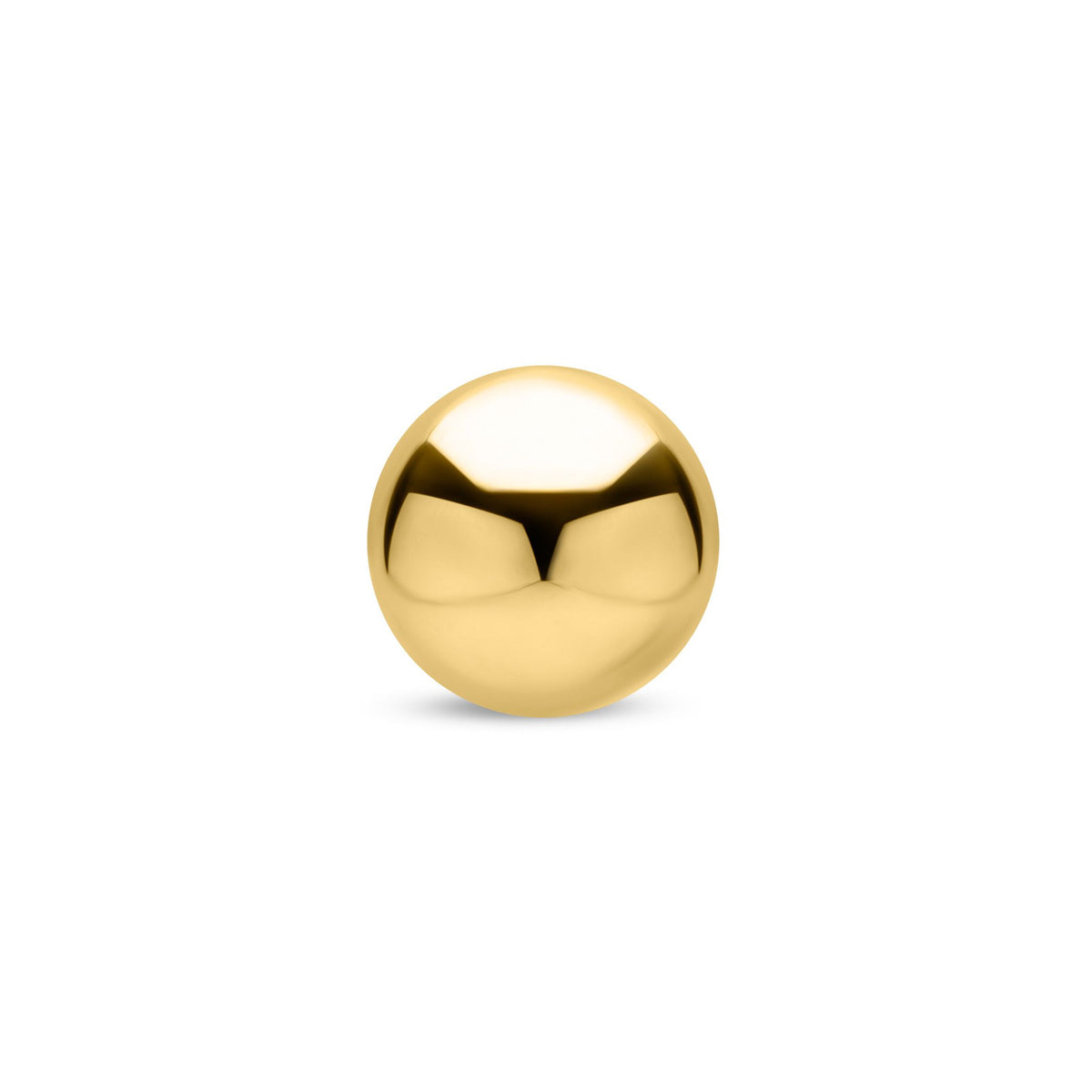 9ct Yellow Gold Ball Single Stud Earring — 5mm