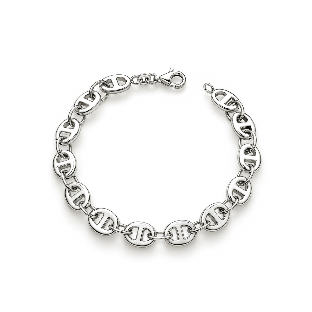 Sterling Silver 8mm Mariner Bracelet