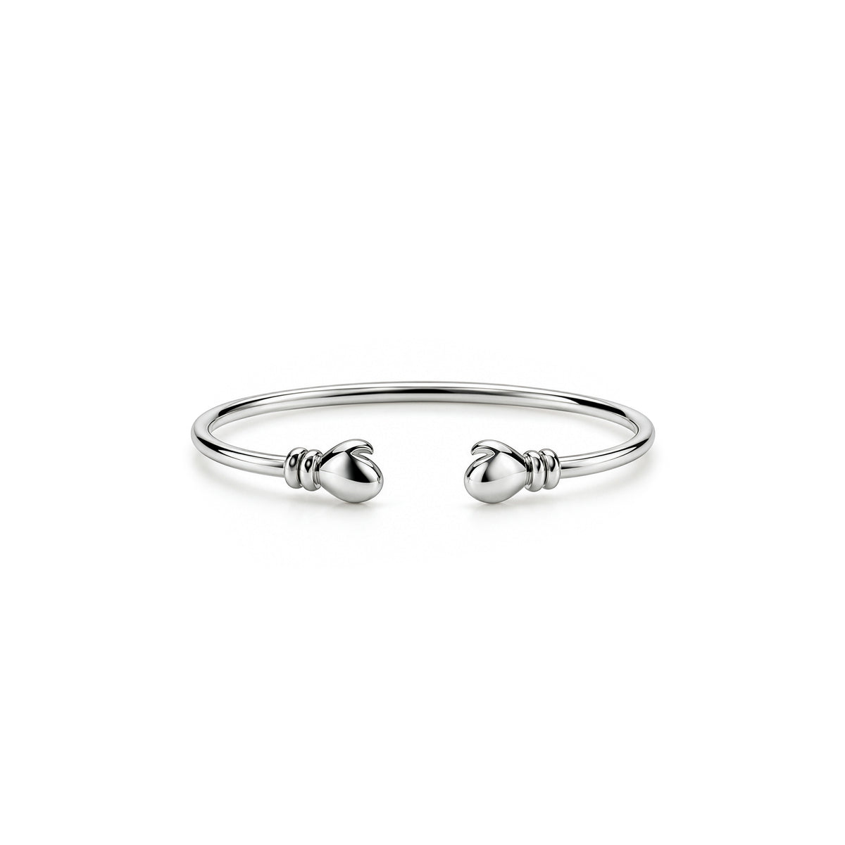 Sterling Silver Baby Child Boxing Glove Torque Bangle