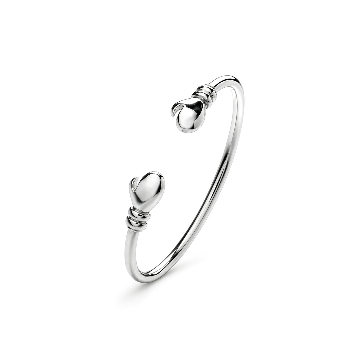 Sterling Silver Baby Child Boxing Glove Torque Bangle