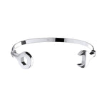 Sterling Silver Baby Spanner Torque Bangle