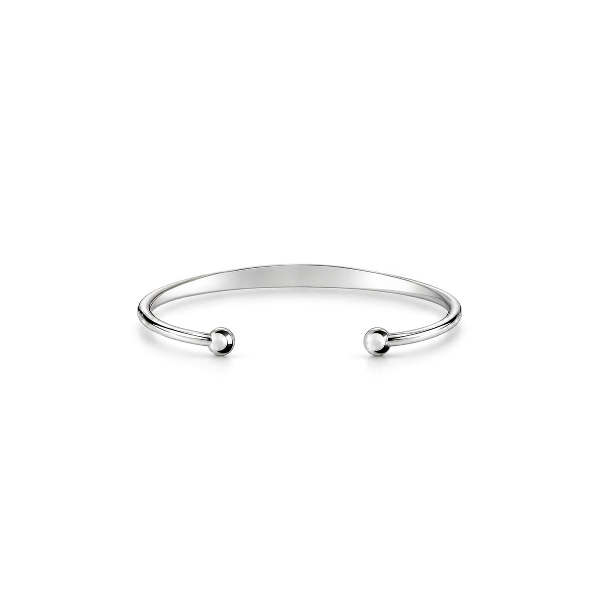 Sterling Silver Child ID Torque Bangle