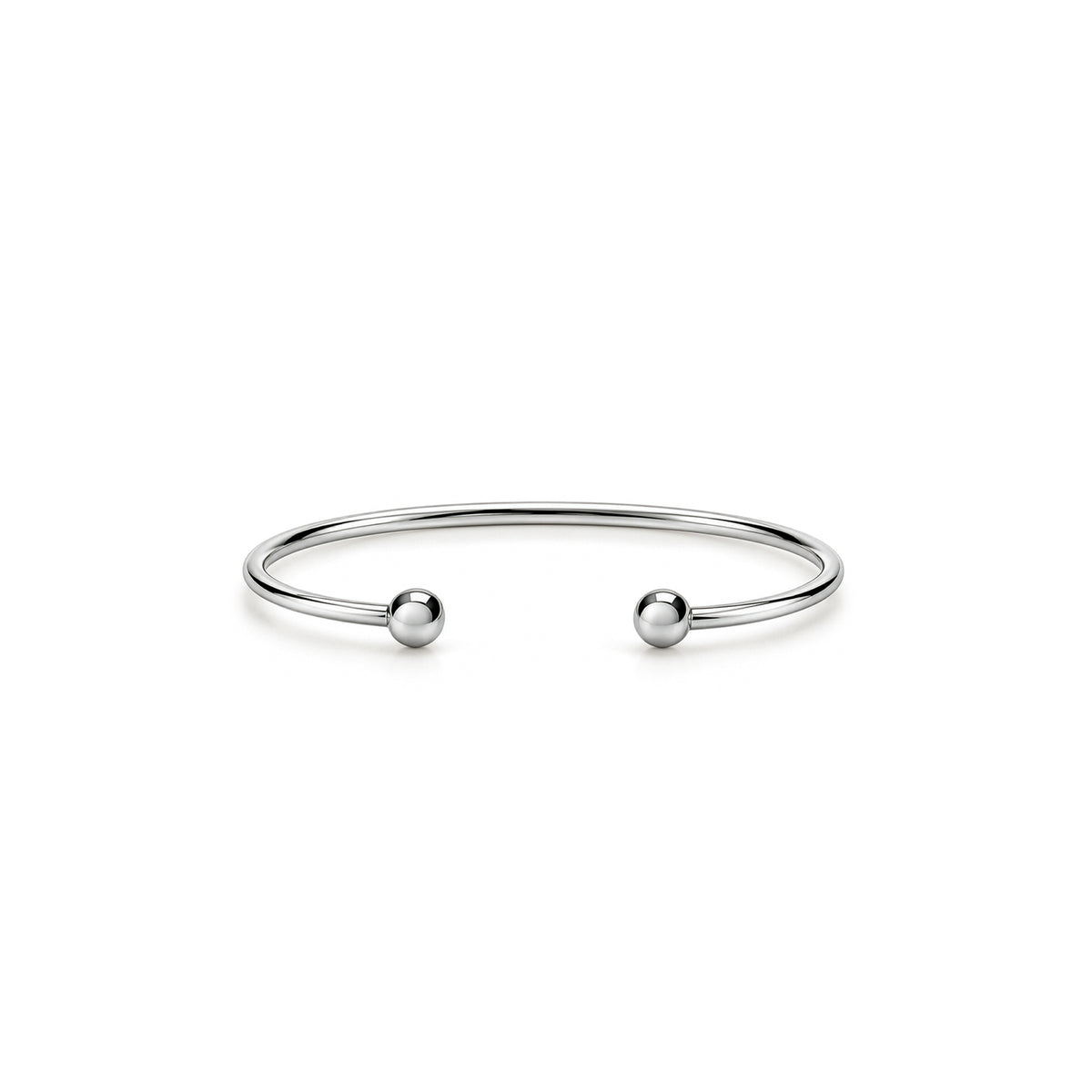 Sterling Silver Child Torque Bangle with Ball Ends