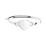 Sterling Silver Heart Bangle