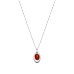 Sterling Silver Natural Baltic Amber Suspended Amber Drop Pendant