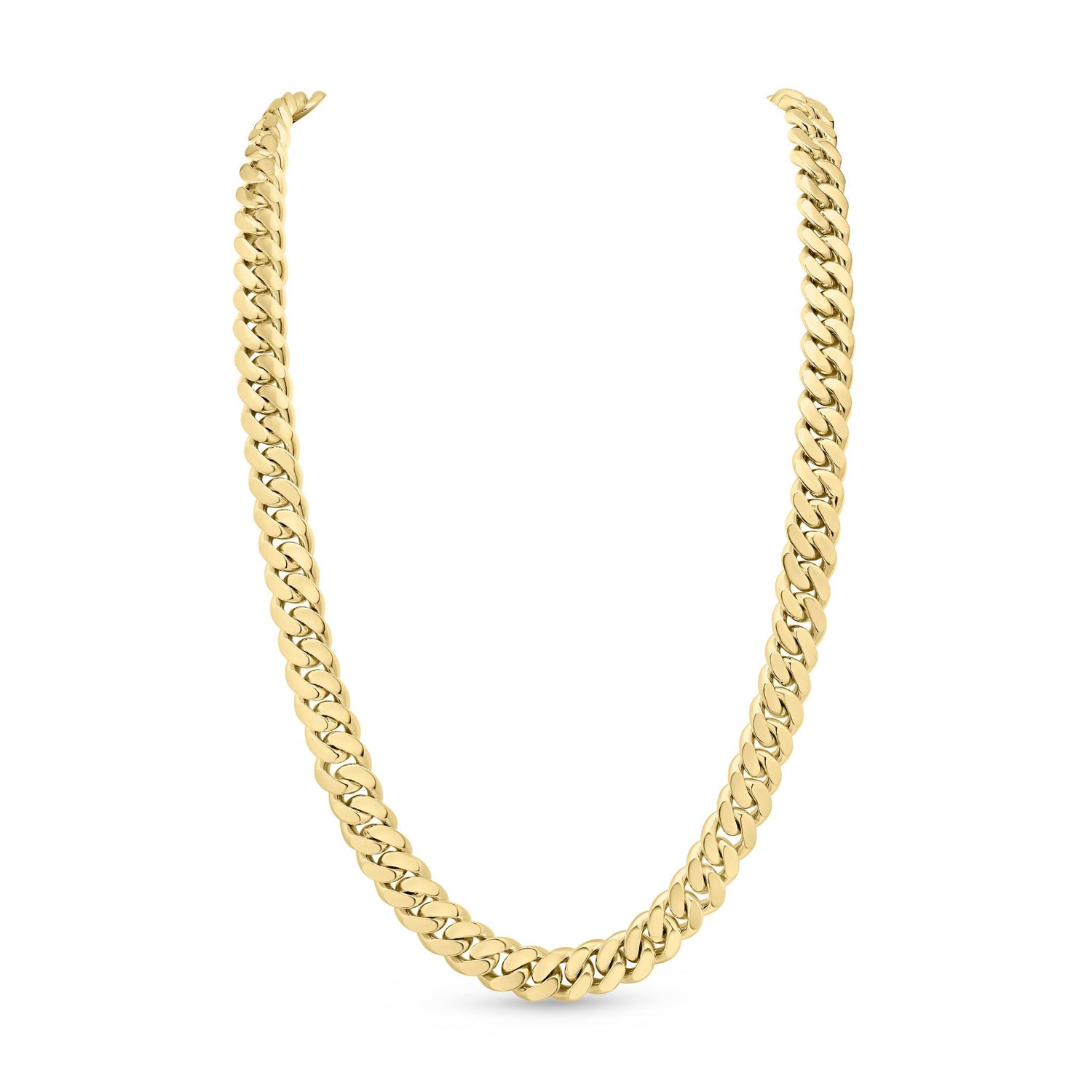 18ct Gold Vermeil on Sterling Silver 10mm Curb Necklace