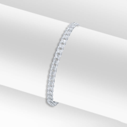 Sterling Silver 4.5mm Curb Bracelet