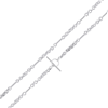 Sterling Silver Handmade Solid 4mm Oval Round Figaro Bracelet