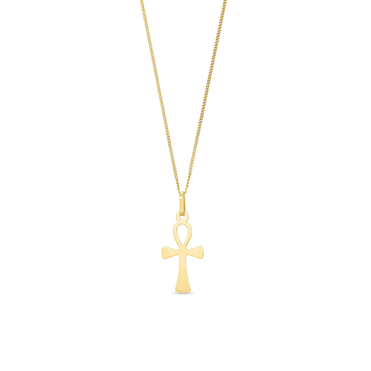9ct Yellow Gold Ankh Cross Pendant