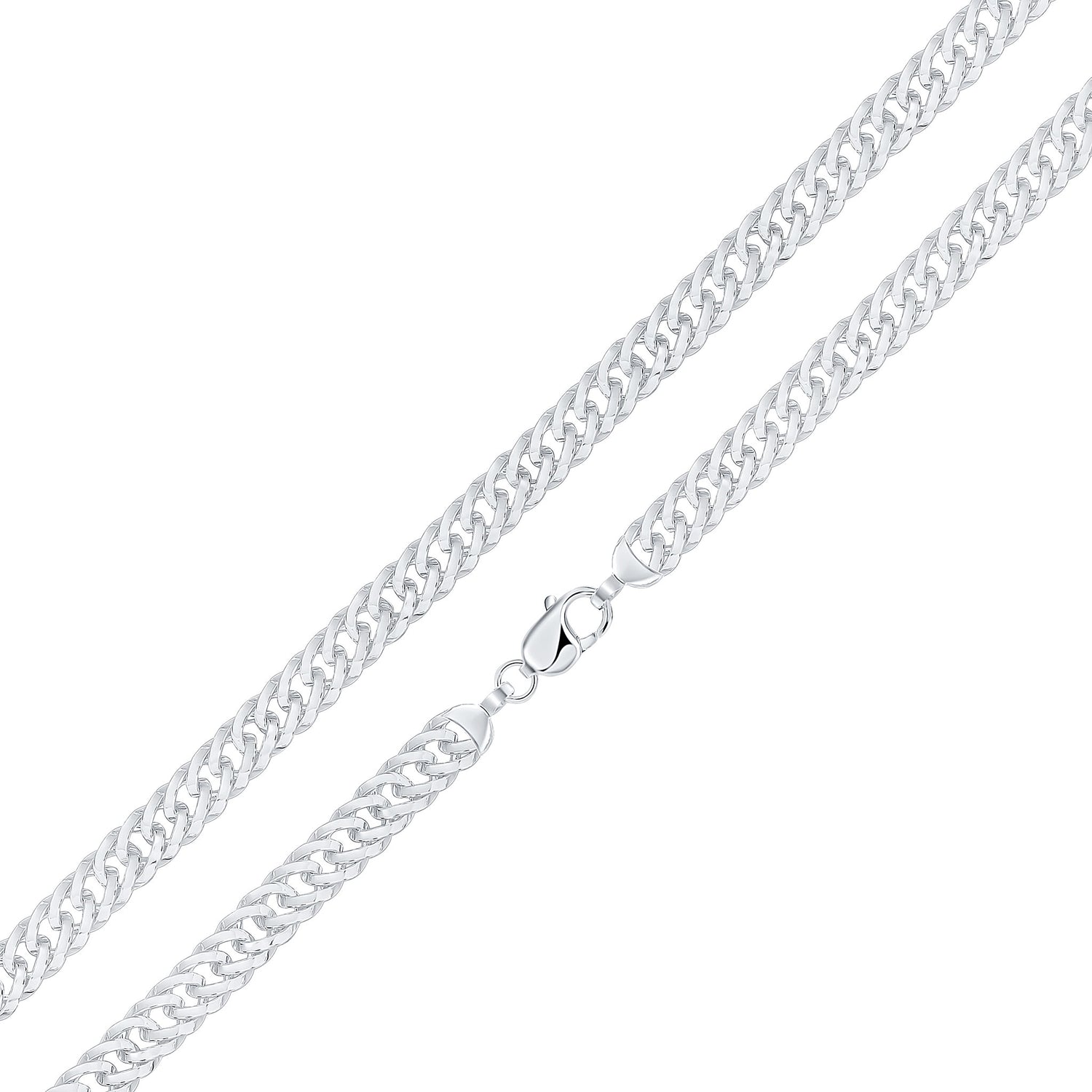 Sterling Silver Handmade Solid 10mm Wide Curb Link Bracelet