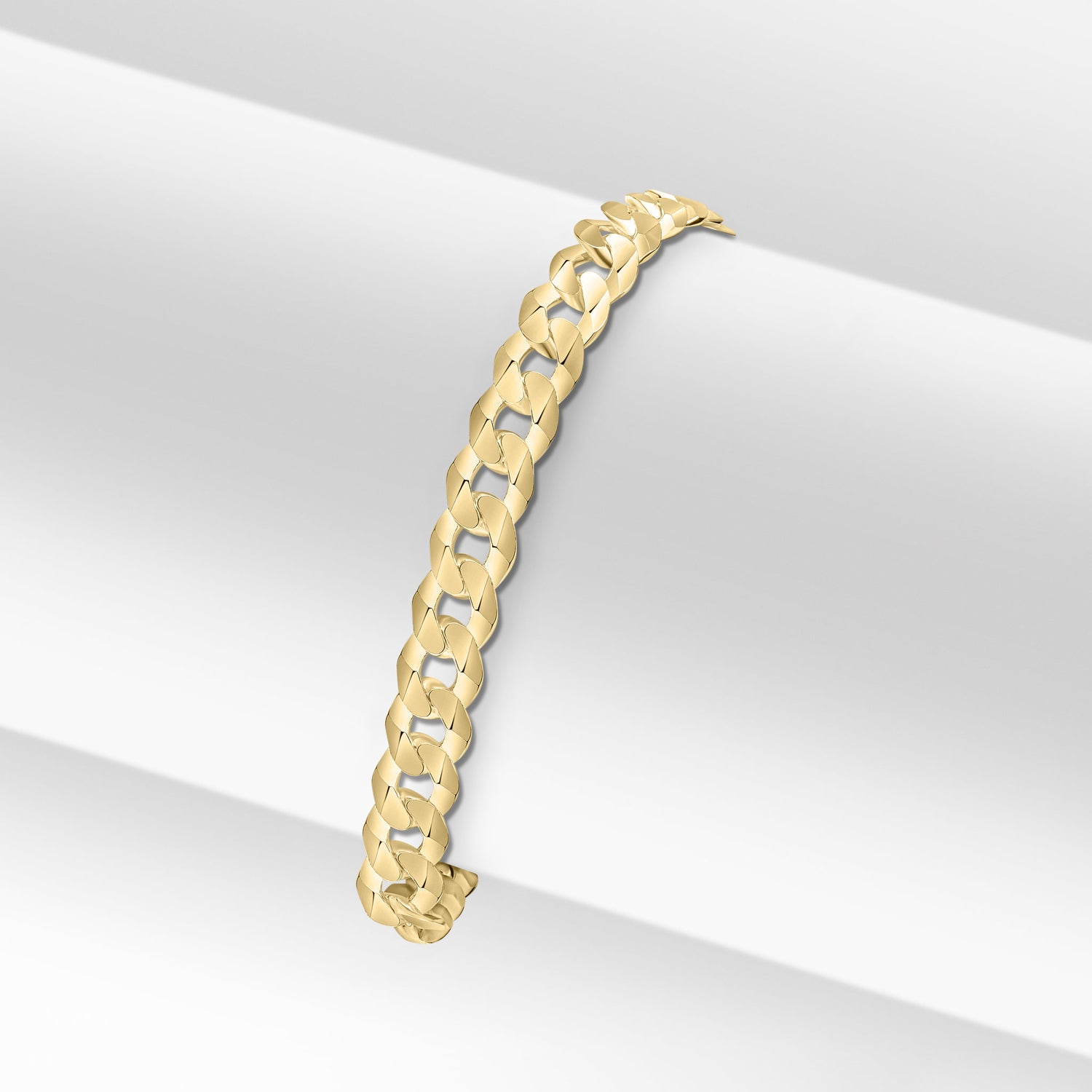 18ct Gold Vermeil on Sterling Silver 6.5mm Curb Bracelet