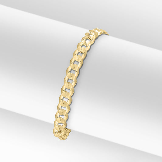 18ct Gold Vermeil on Sterling Silver 6.5mm Curb Bracelet