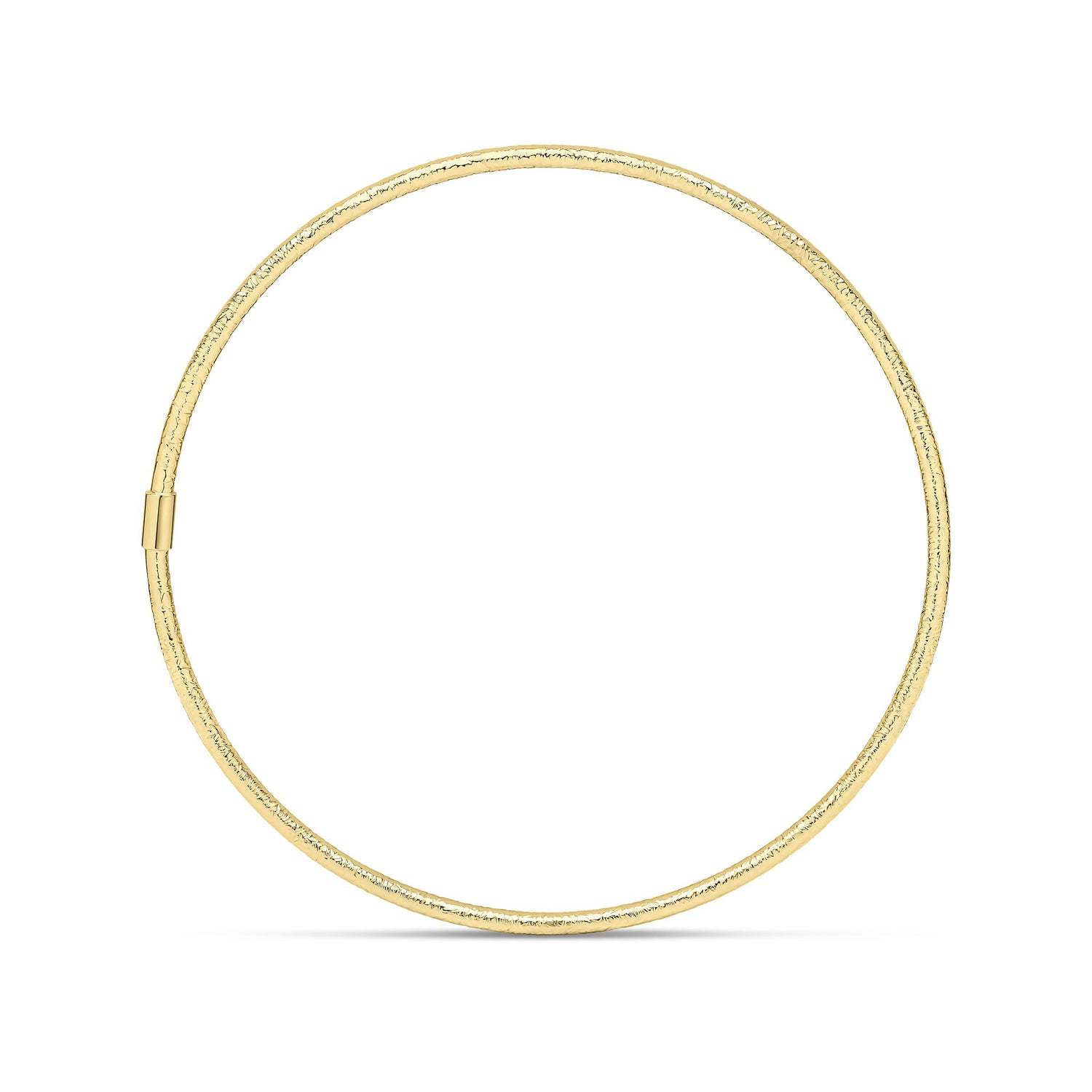 9ct Yellow Gold Fine Diamond Cut Bangle