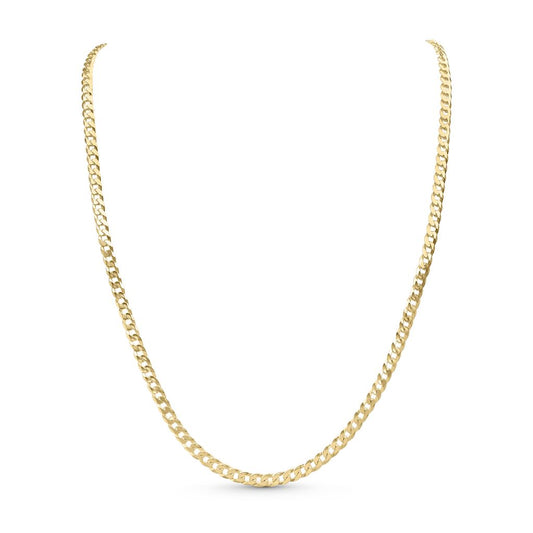 18ct Gold Vermeil on Sterling Silver 4.5mm Curb Necklace