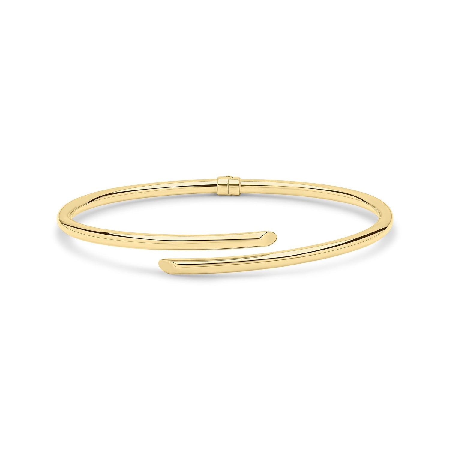 9ct Yellow Gold Polished Oval Bypass Bangle