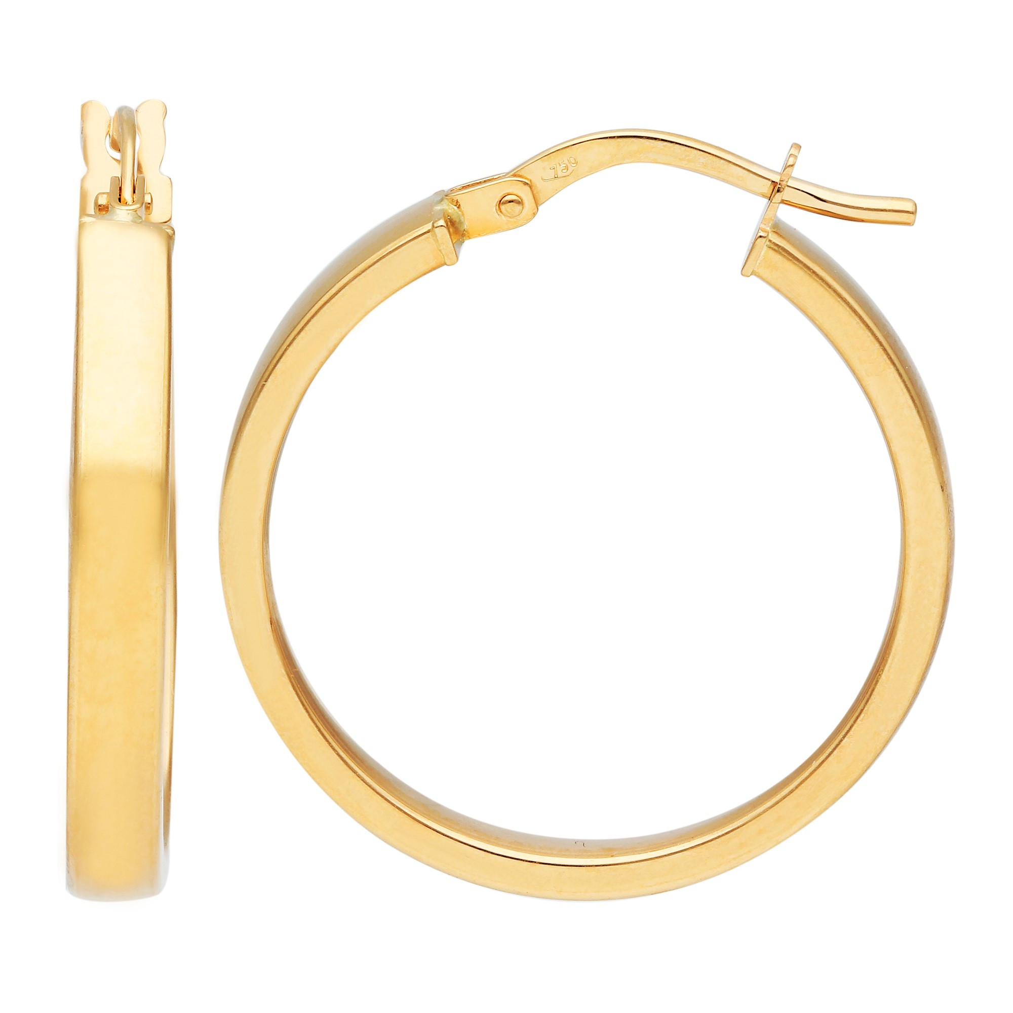Molten Circle Hoops Earrings | 9k Yellow Gold - Sit & Wonder