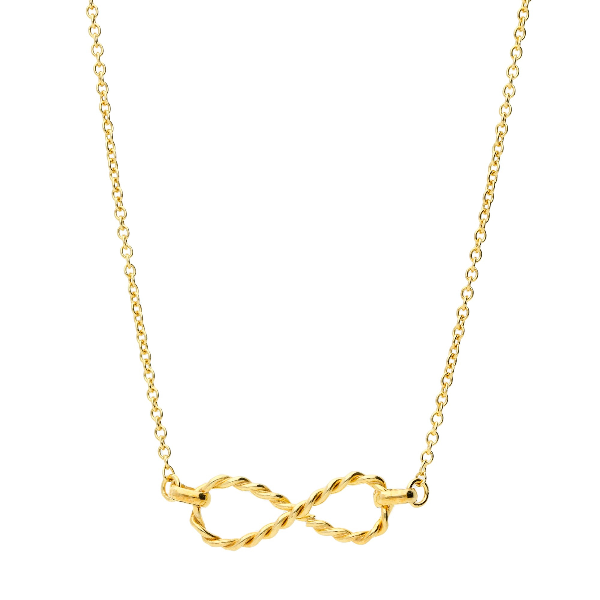 9ct Yellow Gold Infinity Necklace | Buy Online | Free Insured UK Delivery