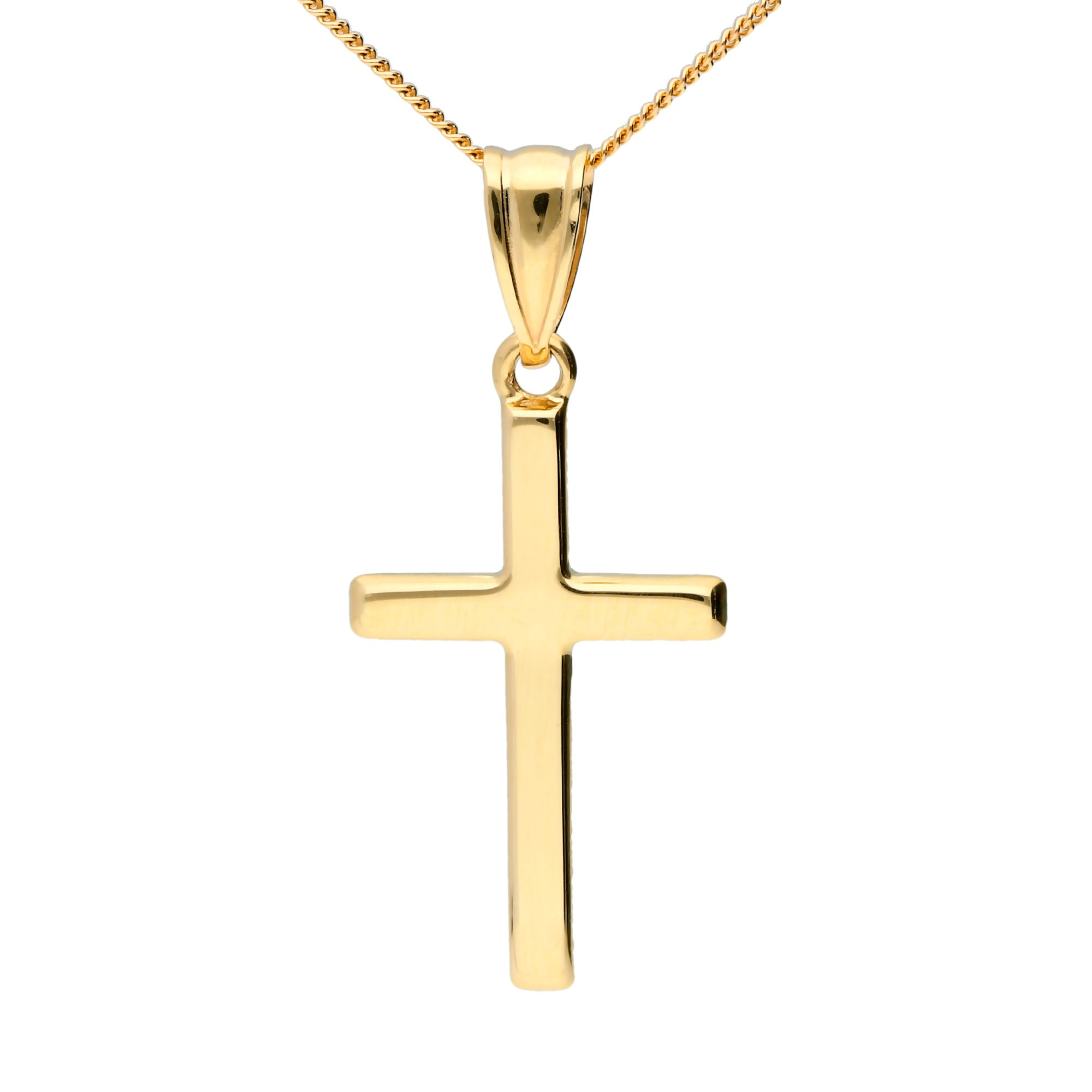 Gold Cross Charms H-398 Large 14k Gold Filled CZ Micro Pave Gold Cross Shape Pendant