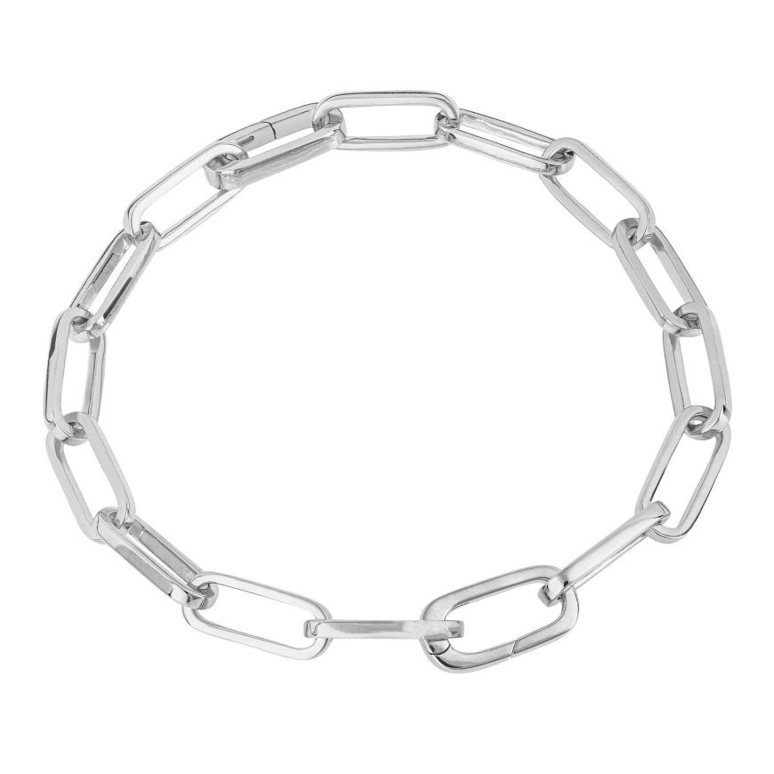 Sterling Silver Paperlink Carrier Chain Bracelet | Buy Online | Free ...