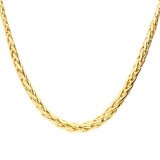 9ct Yellow Gold Fancy Graduated Palmier Necklace