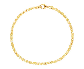 18ct Yellow Gold 3.3mm Spiga Chain Bracelet