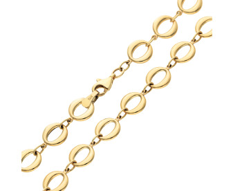9ct Yellow Gold Oval Link Necklace