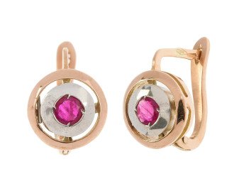 Handcrafted Italian Ruby Earrings