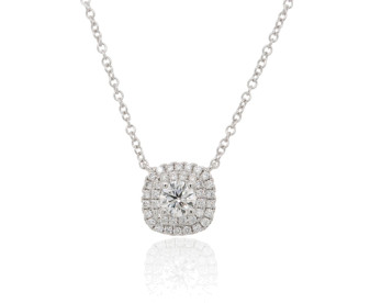 18ct White Gold & 0.40ct Diamond Necklace