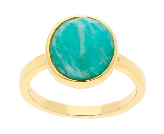 Sterling Silver Amazonite Cocktail Ring