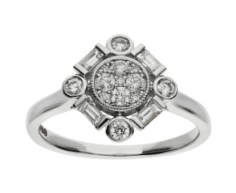 18ct White Gold Diamond Nautical Engagement Ring