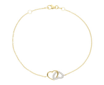 Cubic Zirconia & 9ct Yellow Gold Bracelet
