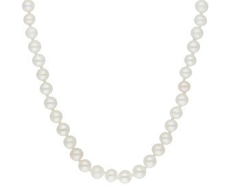 14ct White Gold Pearl Necklace