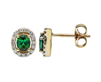 9ct Gold 0.45ct Tourmaline Stud Earrings