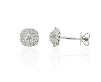 18ct White Gold 0.50ct Diamond Stud Earrings
