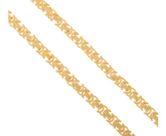 Men's 9ct Yellow Gold 8.20mm Byzantine Chain