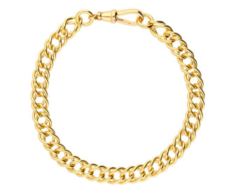 18ct Yellow Gold 6.86mm French Curb Chain Bracelet