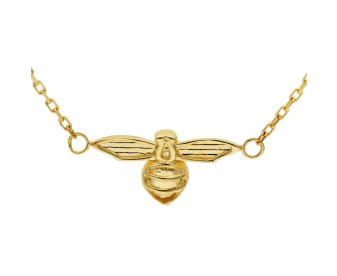 9ct Yellow Gold Bee Necklace